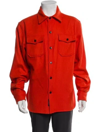 Pre-owned Schott Utility Jacket In Red