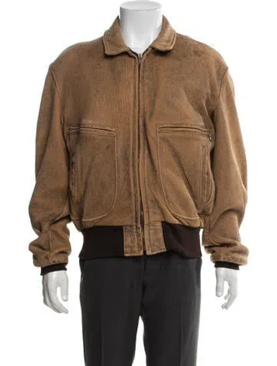 Pre-owned Schott Vintage Bomber Jacket In Neutrals