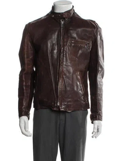 Pre-owned Schott Vintage Late 1950's - Early 1960's Moto Jacket In Brown