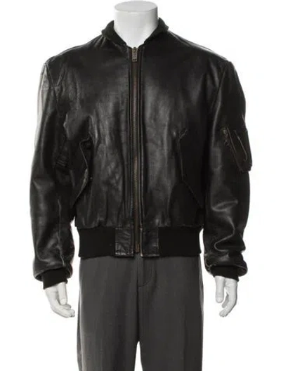 Pre-owned Schott Vintage 'type Ma-1' Bomber Jacket In Black