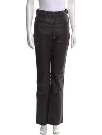 Pre-owned Schott Wide Leg Pants In Black