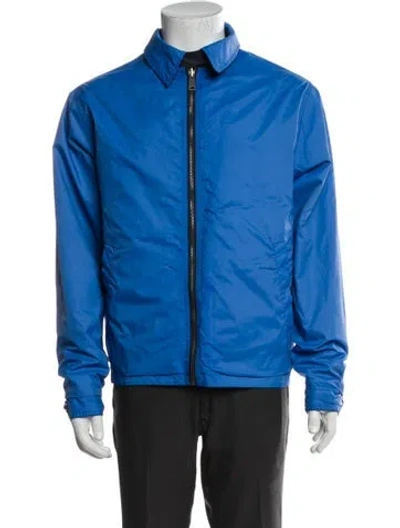Pre-owned Schott Windbreaker In Blue