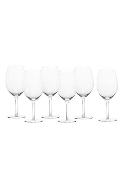 Schott Zwiesel Banquet Set Of 6 Bordeaux Red Wine Glasses In Transparent