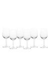 Schott Zwiesel Banquet Set Of 6 White Wine Glasses In Transparent