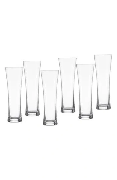 Schott Zwiesel Beer Basic Set Of 6 Beer Glasses In Transparent