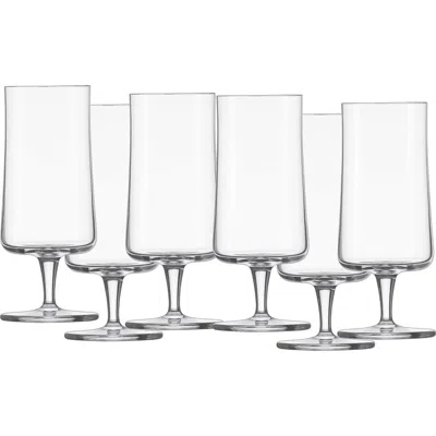 Schott Zwiesel Beer Basic Set Of 6 Pilsner Beer Glasses In Transparent