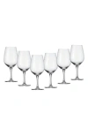 Schott Zwiesel Congresso Set Of 6 Bordeaux Wine Glasses In Transparent