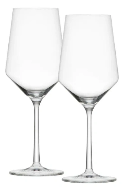 Schott Zwiesel Pure Set Of 2 Cabernet Wine Glasses In Clear