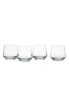 Schott Zwiesel Pure Set Of 4 Old Fashioned Glasses In Clear