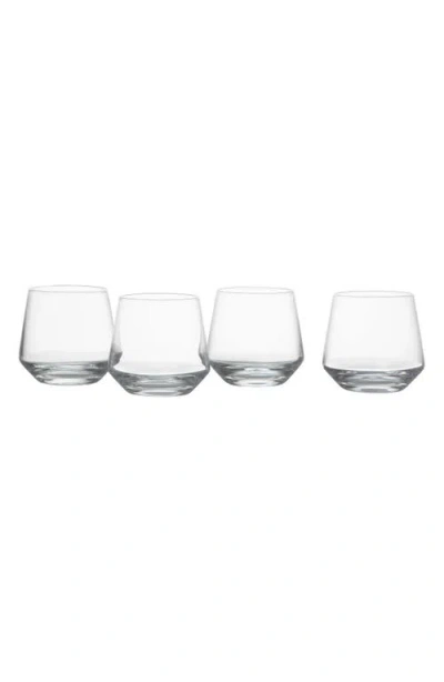 Schott Zwiesel Pure Set Of 4 Old Fashioned Glasses In Clear