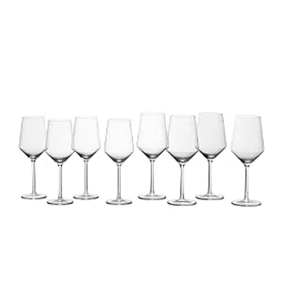 SCHOTT ZWIESEL PURE WINE GLASSES, MIXED SET OF 8
