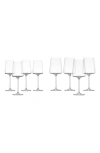 Schott Zwiesel Sensa Set Of 8 Red & White Wine Glasses In Clear