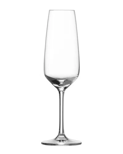 Schott Zwiesel Set Of 4 Tulip Crystal Champagne Flutes In Transparent