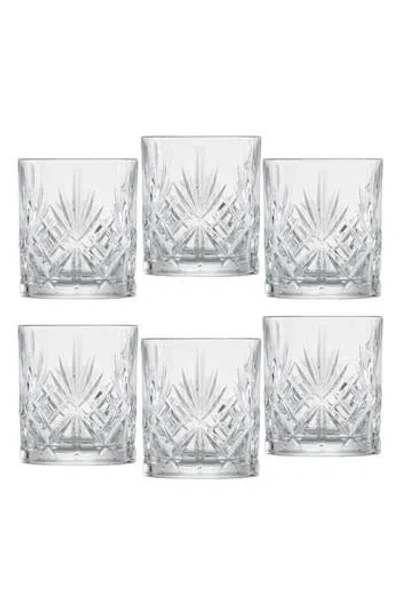 Schott Zwiesel Show And Stage Set Of 6 Double Old Fashioned Glasses In Transparent