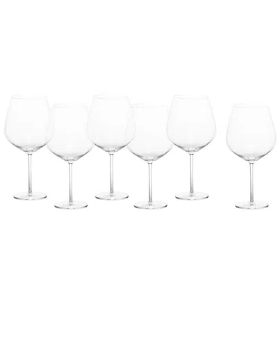 Schott Zwiesel Tritan Forte Set Of Six 24.8oz Claret Burgundy Wine Glasses In Transparent