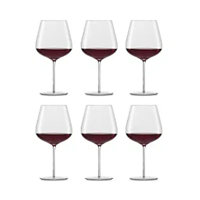 Schott Zwiesel Vervino Burgundy Glass, Set Of 6 In Clear