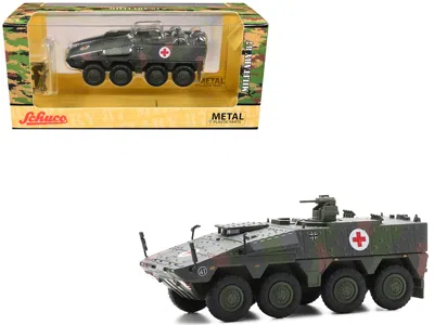 Schuco Tpz. Tank Boxer "medic Unit - German Army" Green Camouflage 1/87 (ho) Scale Diecast Model Car By Sch In Black