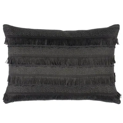 Schumacher Acadia Pillow In Charcoal