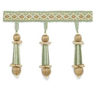 Schumacher Addington Molded Tassel Fringe In Mineral