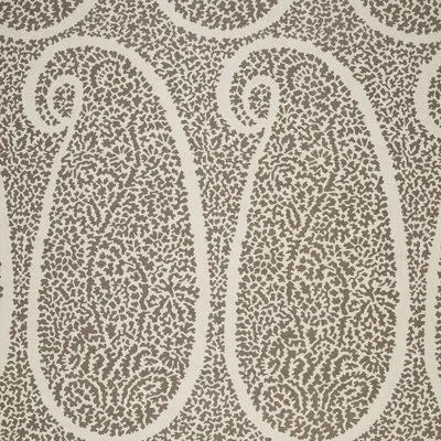 Schumacher Ambala Paisley Fabric In Greige