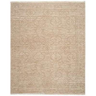 Schumacher Ankara Hand-knotted Wool Rug In Sand