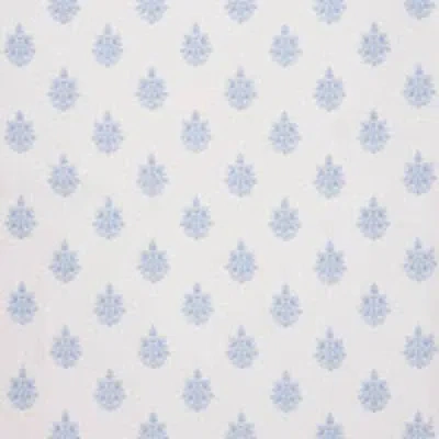 Schumacher Asara Flower Sheer Fabric In Blue