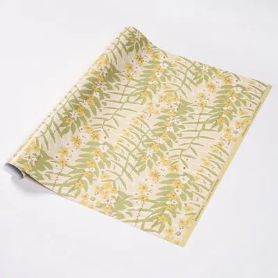 Schumacher Ashbee Botanical Wrapping Paper In Citron