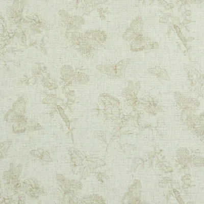 Schumacher Baudin Butterfly Linen Wallpaper In Natural