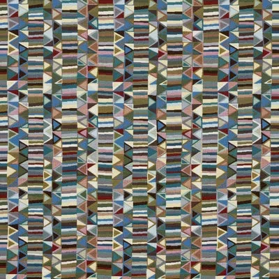Schumacher Bizantino Quilted Weave Fabric In Peacock