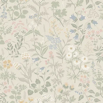 Schumacher Boråstapeter Flora Wallpaper In Sand