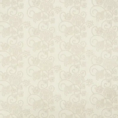 Schumacher Calliope Embroidery Fabric In Ivory