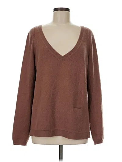 Pre-owned Schumacher Cashmere Pullover Sweater In Brown