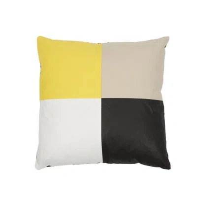 Schumacher Cecil Cotton Chintz Pillow In Yellow
