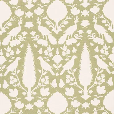 Schumacher Chenonceau Fabric In Sage