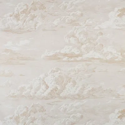 Schumacher Cloud Toile Wallpaper In Gold
