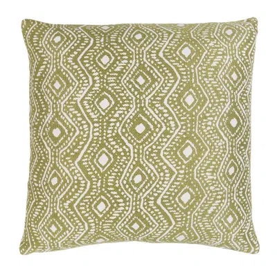 Schumacher Colma I/o Pillow In Verde Geometric