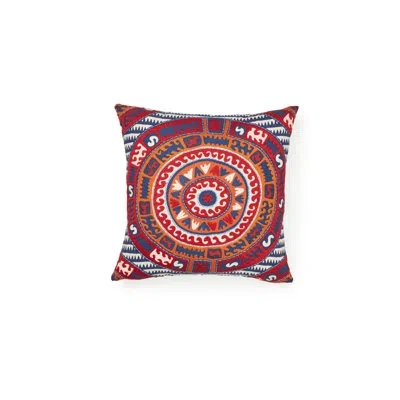 Schumacher Corfu Pillow In Blue