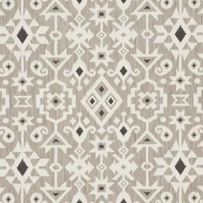 Schumacher Crusoe Ikat Fabric In Griege