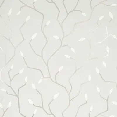 Schumacher Cymbeline Wallpaper In Silver