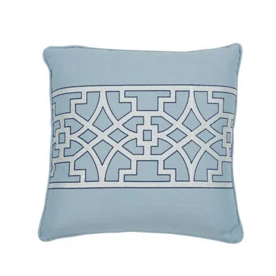 Schumacher Don't Fret Pillow In Blue