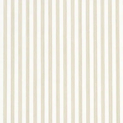 Schumacher Edwin Stripe Narrow Wallpaper In Beige