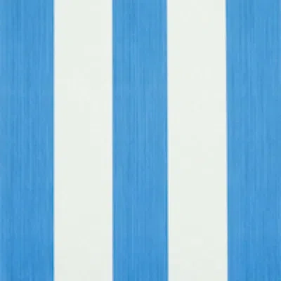 Schumacher Edwin Stripe Wide Wallpaper In Cobalt