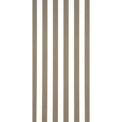 Schumacher Edwin Stripe Wide Wallpaper In Mocha