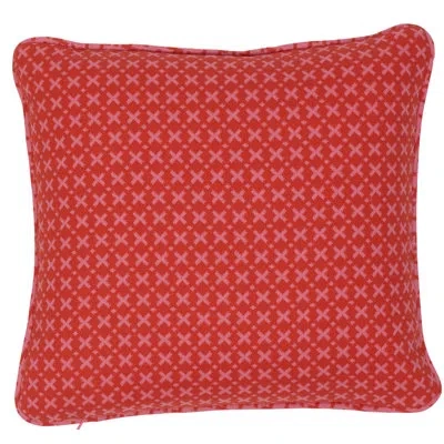 Schumacher Elias Pillow In Pink,red