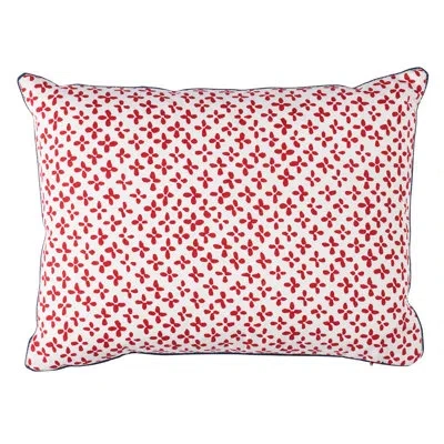 Schumacher Emerson Pillow In Red
