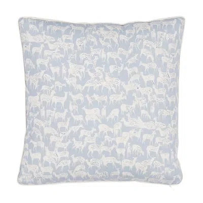 Schumacher Fauna Pillow In Blue