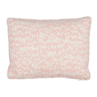 Schumacher Fauna Pillow In Pink