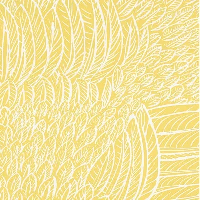 Schumacher Featherfest Wallpaper In Citron