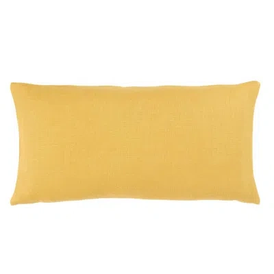 Schumacher Franc Linen  Lumbar Pillow In Orange