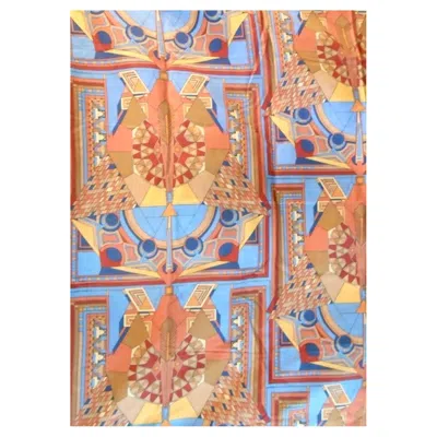 Pre-owned Schumacher Frank Lloyd Wright For , Imperial Peacock, Tokyo, Textile Tapestry In Brown